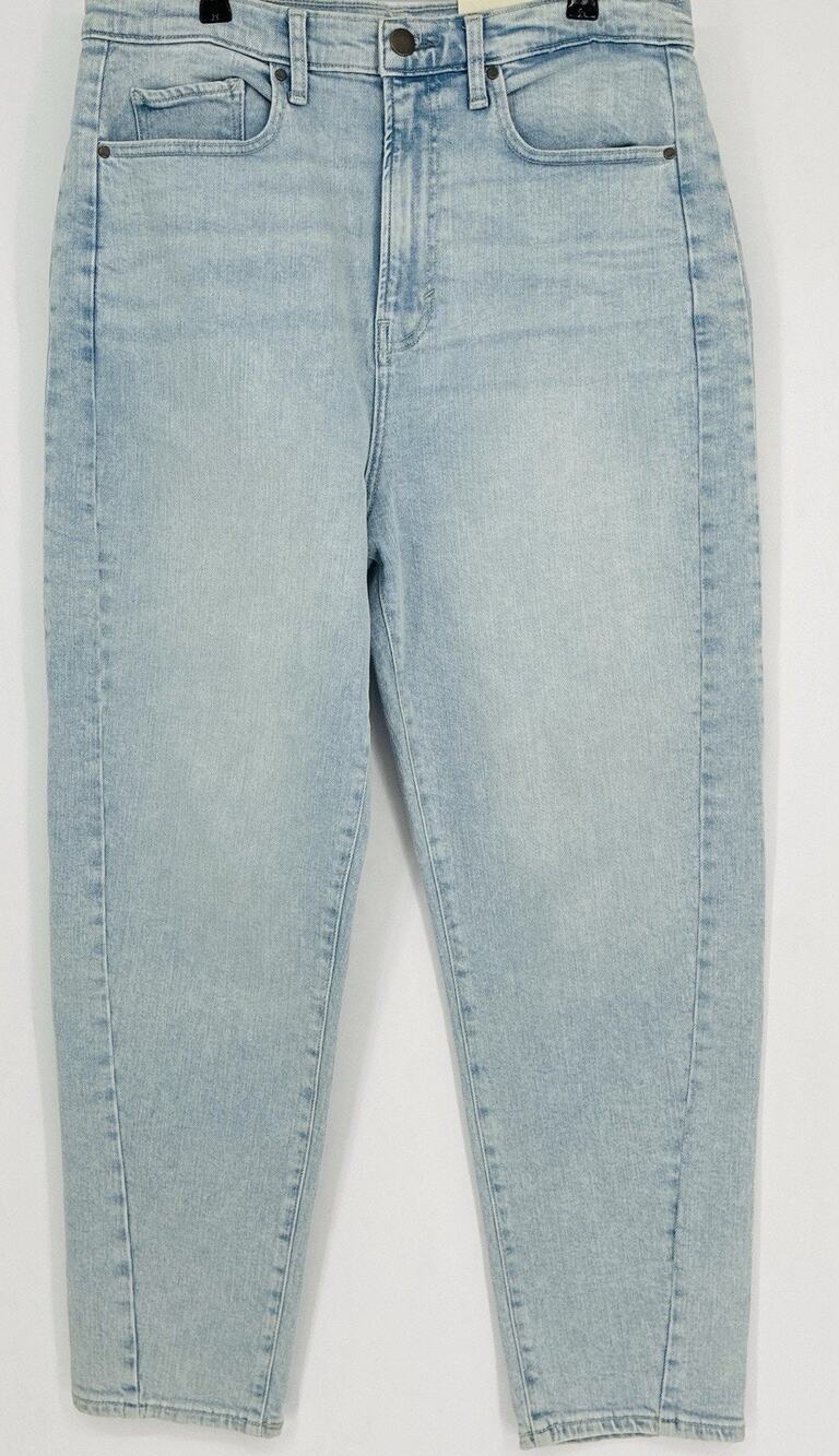 A.N.A a new approach Womens 12 Highest Rise Barrel Jeans Light Ocean Bleach NWT